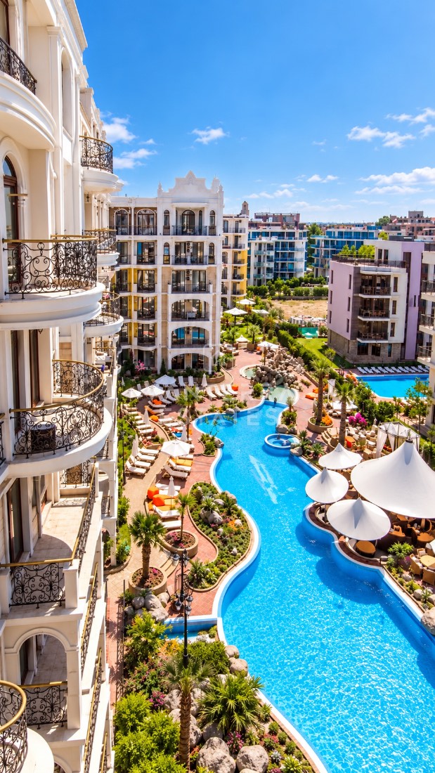 Обзаведен двустаен апартамент в Harmony Monte Carlo, Слънчев бряг